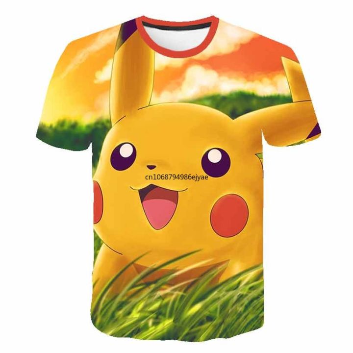 Pokemon%20Pikachu%20Mewtwo%203D%20Summer%20Fashion%20Cartoon%20T-shirt%20Anime%20Pok%C3%A9mon%20Hip-Hop%20Casual%20Children%20Short%20Sleeves%20Boys%20And%20Girls%20-%20Image%204