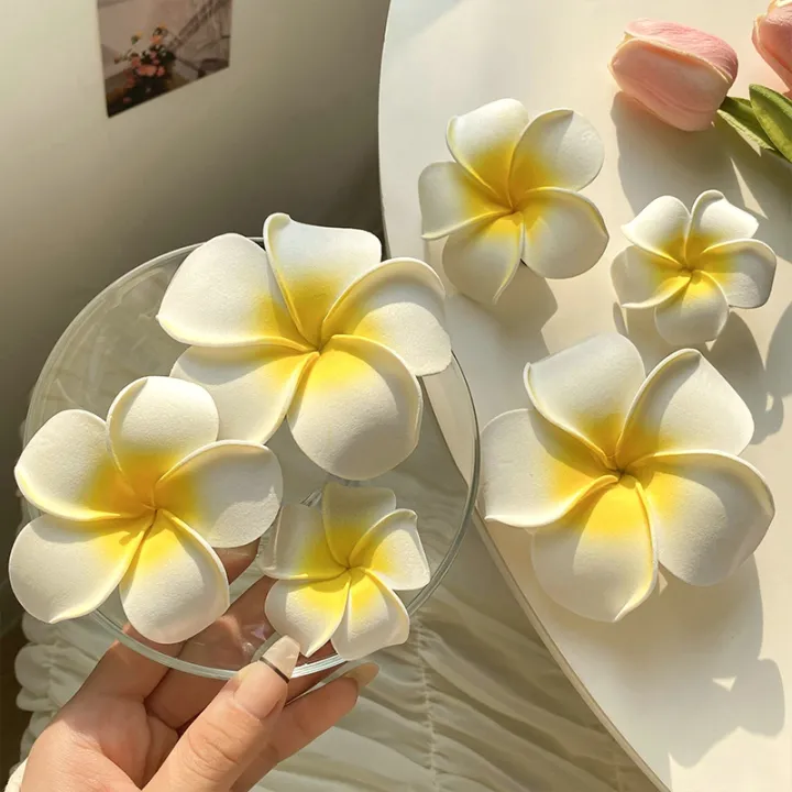 Plumeria%20Flower%20Hair%20Clips%20For%20Women%20Hairpins%20Girls%20Side%20Bangs%20Clips%20Flower%20Barrette%20Hawaiian%20Wedding%20Party%20Bag%20Hat%20Accessories%20-%20Image%203