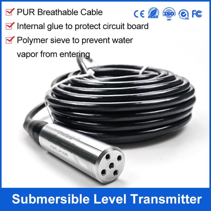10m Deep Well Depth Measuring 0.5-4.5V Submersible Water Level Sensor Groundwater