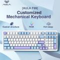 Aula F99 Gaming Mechanical Keyboard Three Mode 2.4g Wireless Bluetooth Wired Hot Swap PBT Gasket RGB For PC Laptop Gamer 99 Keys. 