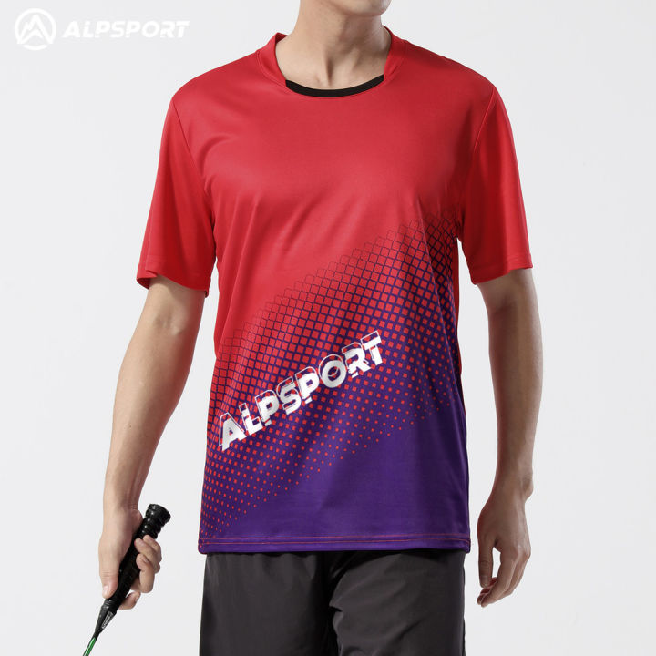 ALP Classic Collar Badminton Top T-shirt, Tennis Wear, Football Wear, Beach Volleyball Wear, Professional Sportswear, Speedo Men's 1pcs YT-607