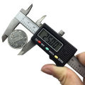 NEW 【Too much love!】0-100mm 4inch stainless steel digital vernier caliper pocket plastic caliper mini gem caliper micometer thickness measure tool. 