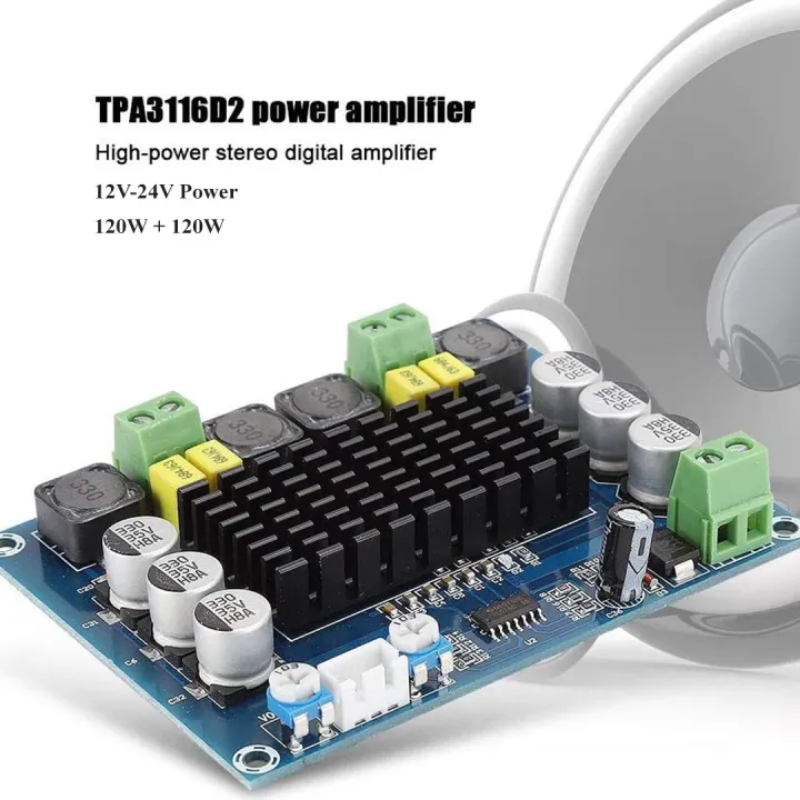 TPA3116D2%20class%20D%20Dual%20Channel%20%20(120W%20X%202)%20digital%20amplifier%20XH-M543%20-%20Image%202