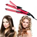 Nova 2 in 1 Hair Curler & Straightener Set Dry Straight Curl Beauty Tool For Women. 