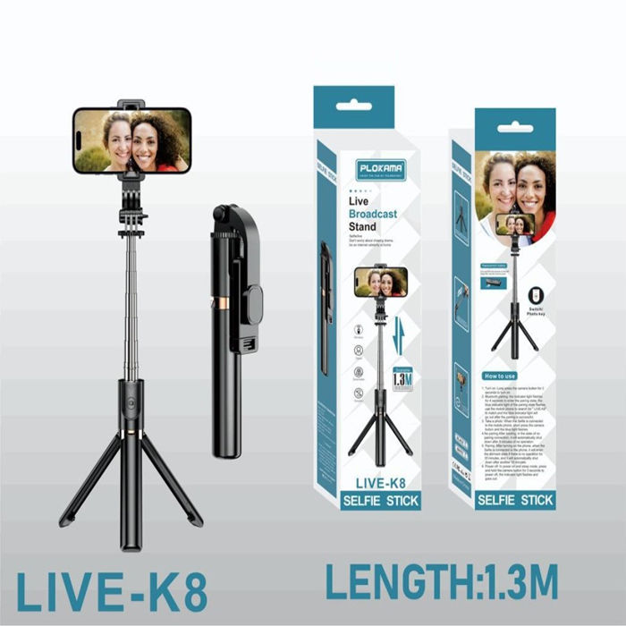 Plokama Live-K8 Selfie Stick