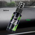 【100ml】 S3 Cars Interior Parts Liquid Leather Plastic Renovator Refreshing Restorer Spray Refurbishment Paste for Auto. 