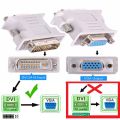 DVI to VGA Adapter-DVI (24+5) to VGA Adapter Converter DVI 24+5 Pin Male to VGA Female 1080P Converter Adapter for HDTV Monitor Computer PC Laptop dvi to  vga  cable 1080p. 