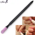 Monja Nail Art Quartz Scrubs Stone Pen Polish UV Gel Nature Cleaning Polishing Cuticle Dead Skin Remover Pusher Manicure Tool. 
