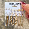 Circle Piercings Earrings Jewelry for Women Imitation Hoop Cute Ear Buckle 3 Pairs Heart Butterfly Drop Earrings Set Earings for Girls. 