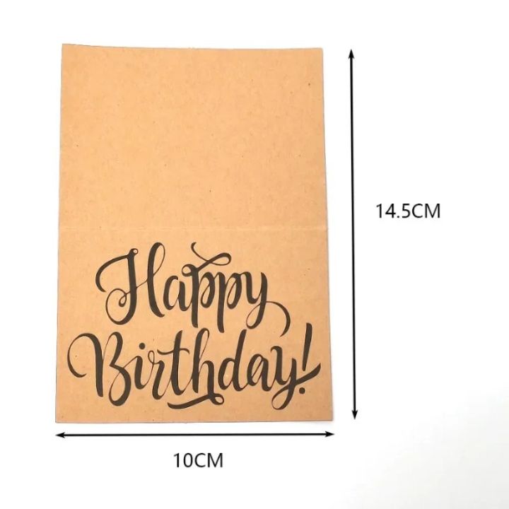 10%20s%20Happy%20Birthday%20Cards%20Fold%20Up%20Kraft%20Paper%20Postcard%20Gift%20Decoration%20Blank%20Greeting%20Card%20Birthday%20Invitations%20Gift%20Card%20-%20Image%203