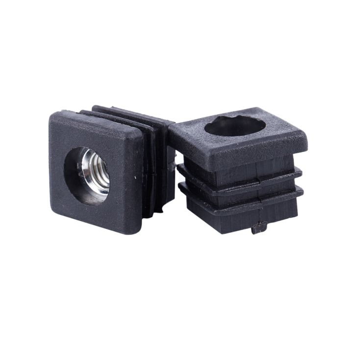 Square%20Tubing%20Pipe%20End%20Caps%20Insert%20Plugs%20M8%20Thread%2020X20mm%2040Pcs%20Black%20-%20Image%202