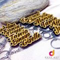 Customized Name Key Tags, Personalized Wooden Key Tags, Key Chain, Key Ring. 