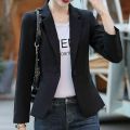Small Suit Jacket for Women2023Spring and Summer Thin Korean Style Fashion Short Slim Fit Slimming Versatile Suit Top Black. 