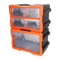 Electronic Component Storage Box PVC Practical Versatile Non Breakable Parts Storage Box Securely Stackable for DIY Tool Bits. 