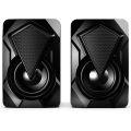 1 Pair Speaker Computer Speaker for PC Desktop Computer Laptop LED Lighting Home Theater System USB Wired Sound Box. 
