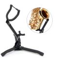 Saxophone Stand Foldable Alto/Tenor Sax Stand Saxophone Bracket Sax Holder Adjustable Triangle Base. 