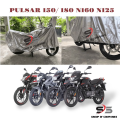 Bajaj Pulsar 150 180 Pulsar  N160 N125 NS200 Fabric Waterproof Outdoor Motorcycle / Bike Cover N160. 