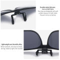 EB Polarizing Clip On Sunglasses UV400 Photochromic Goggles Outdoor Anti Glare Square Glasses for Cycling Driving Fishing Hiking. 
