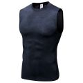 High Elastic Men's Compression Tights Gym Vest Top Quick Dry Sleeveless Sport Shirt Mens Vest Sport Tee Cool Running Sports Vest. 