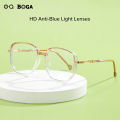 OQ BOGA 6 Colors Fashion Anti Blue Light Radiation Computer Glasses Women Men Eye Protection Glitter Border Frame Eyewear. 