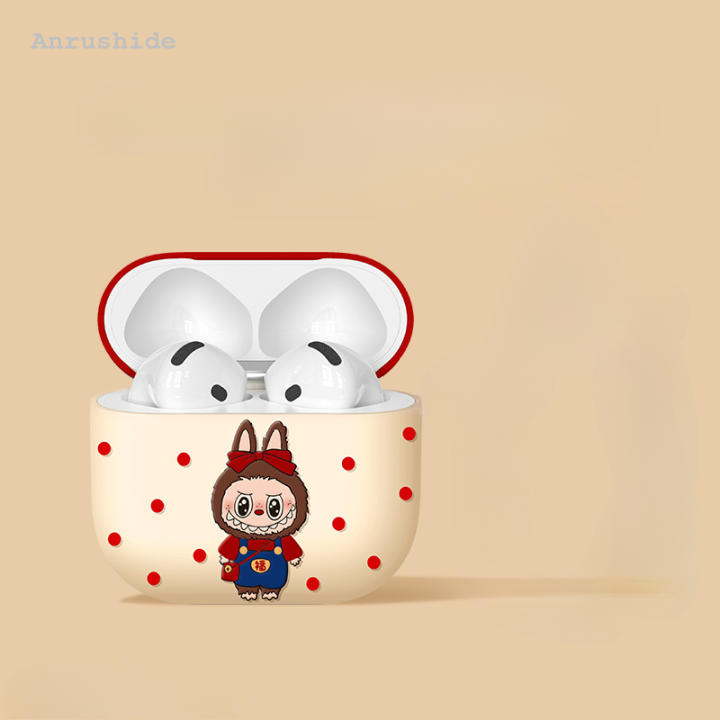 For Apple AirPods 1 2 3 4 Pro 2 Case 3D Labubu Cute Cartoon Silicone New style Earphone Protective Case Headphone Box with Pendant Cover