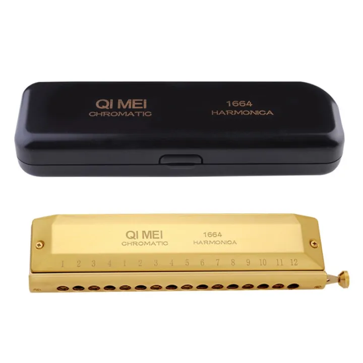 BRADOO-%20QI%20MEI%20Chromatic%20Harmonica%2016%20Hole%2064%20Tone%20Mouth%20Organ%20Instrumentos%20Key%20of%20C%20Professional%20Musical%20Instruments%20-%20Image%208