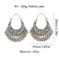 【ThinkWay】Retro Bohemian Style Tassel Indian Earrings For Women Orecchini Jewelry Gypsy Ladies Jhumka Earrings Anniversary. 