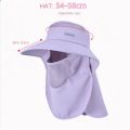 Farm Work Cap Sun Protection Women Sun Hat Neckline Wide Brim Sunscreen Bucket Hat Casual Face Cover Face Cap Ladies/Girls. 