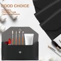 Eco-friendly Cash Envelope Secure Reusable Portable Money Pouch Stylish PU Leather Budget Wallet for Personal Finance Budget. 