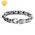 Men Dragon Bracelet Vintage Dragon Studded Bracelet Stylish Retro Keel Bracelet for Men Hip Hop Bangle Jewelry Gift Stylish Hip-hop Bracelet. 