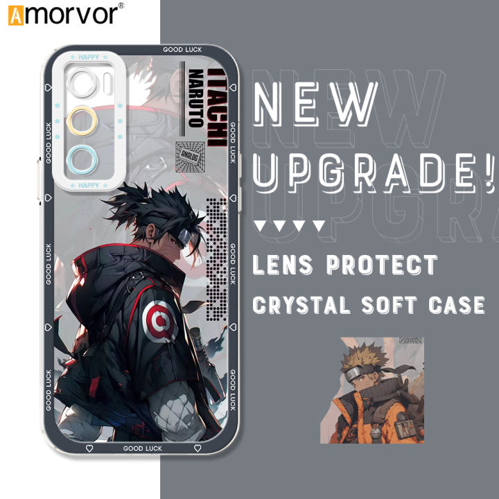 AMORVOR for Vivo V20 SE Back Cover Naruto Uchiha Itachi Crystal Phone