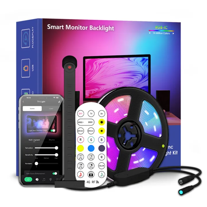 Smart%20TV%20Backlight%20RGB%20Strip%20Lights%2016.4%20ft%20Music%20Sync%2012%20scene%20modes%20APP%20Remote%20Control%20RGBIC%20USB%20Led%20TV%20Lights%20with%20Cameras%20-%20Image%207