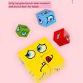 72pc Cards Wooden Face-Changing educational Magic Cube Building Blocks Game puzzle for Kid Gifts. 