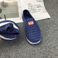 Hole Shoes Men's Summer Student Beach Shoes Breathable Closed Toe Sandals Plastic Net Lovers Shoes Non-Slip Shoe Cover Lazy Shoes. 