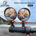 Outtobe Rearview Bicycle Mirror 2 PCS bicycle parts Bicycle Mirror Handlebar Rearview Mirror Wide Angle 360°Rotate Looking Glass Universal Cycling Bicycle. 