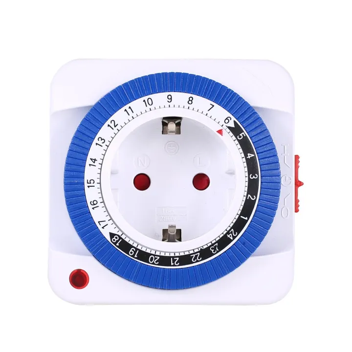 Programmable Timer Socket 【InnovateWorld】24 Hour Timer Energy Saver Socket in Mechanical Grounded ...
