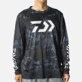 Daiwa Summer Thin Ice Silk Sportswear Hoodie round Neck Long Sleeve Men's Casual Sports Fishing Fishing Suits. 