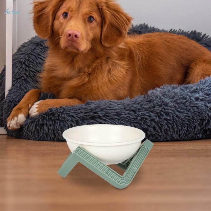 Raised Cat Bowl Kitten Food Bowl Single Nonslip Snack Bowl Lightweight Stable Elevated Bowl Pet Bowl for Indoor Cats Kitty Pets Supplies