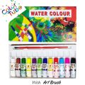Tube colours 12 colors, water colours set for crafting, drawing and art activities. 