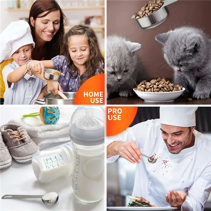 ICQURBT%20Stainless%20Steel%20Measuring%20Cups%20and%20Spoons%20Set%20of%2056%20Pieces,28%20Nesting%20Cups%20and%2028%20Stackable%20Spoons%20Professional%20Portable%20-%20Image%204