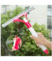 Window Cleaning Wiper with Spray Bottle, Car Windshield Cleaner Squeegee Plastic Glass Cleaner Silicone Blade Brush with Pump, Car-Cleaning Tool, All Purpose Squeegee. 
