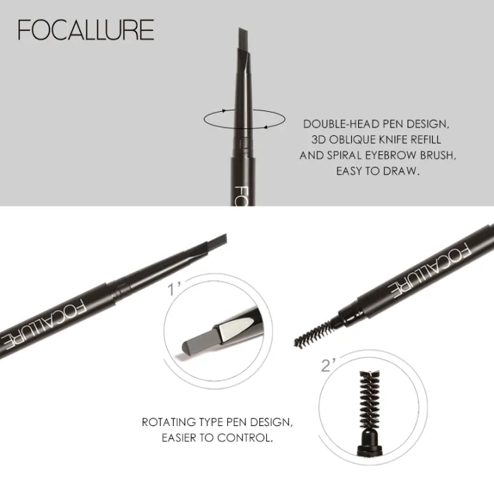 Focallure%203%20Colors%20Eyebrow%20Pencil%20New%20Waterproof%20Easy%20to%20Wear%20Eye%20Brow%20Pen%20Natural%20Black%20Brown%20Gray%20Eye%20Makeup%20Tools%20-%20Image%203