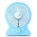 New Portable Rechargeable USB Mini Fan Handheld Travel Blower Air Cooler-blue. 