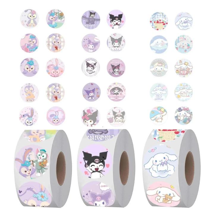 New 500PCS Sanrio Mymelody Kuromi Kitty Cinnamoroll Cute Anime Cartoon ...