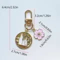 Cute Souvenir Keychain Sakura Cat Hollow Keychain Cartoon Cherry Blossom Cat Keychain Girl Female Cat Pendant Backpack Keychain Cherry Super Store. 