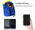 Rechargeable Calculator with LCD Notepad, 12-Digit Large Display Office Desk Calcultors with Erasable Writing Table, Calculator Writing Tablet 6.5in LCD Chargeable Portable Paperless Drawing, Calculator with 6.5 Inch LCD Writing Tablet. 