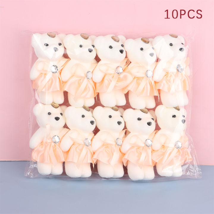 10pcs%2012cm%20Bear%20Flower%20Bouquet%20Toy%20Cartoon%20Doll%20Teddy%20Bear%20Bouquet%20Graduation%20Birthday%20Wedding%20S%20Party%20Decor%20-%20Image%204