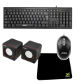 Keyboard +Mouse +Mouse Pad + Speaker Bandle. 