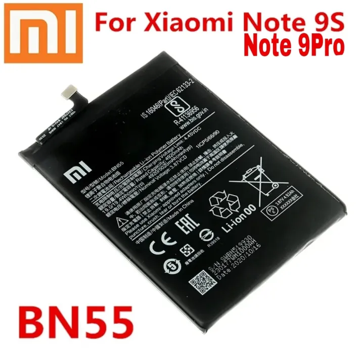 BN55%20Xiaomi%20Original%20Battery%20For%20Redmi%20Note%209S%20Note%209Pro%20Genuine%205020mAh%20Battery%20Redmi%20Note%209Pro%20Note%209S%20-%20Image%203