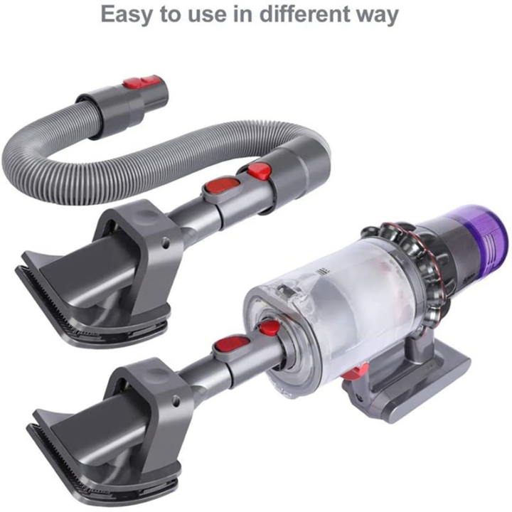 Pet%20Grooming%20Kit%20,%20Dog%20Brush%20Hair%20Vacuum%20Attachment%20Replacement%20Accessories%20Fit%20for%20Dyson%20V7/8/10/12/15,%20with%20Extension%20Hose%20and%20Trigger%20Lock%20-%20Image%204